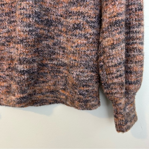 Madewell Space Dyed Eaton Puff Sleeve Pullover Sweater Size Medium - Picture 10 of 14